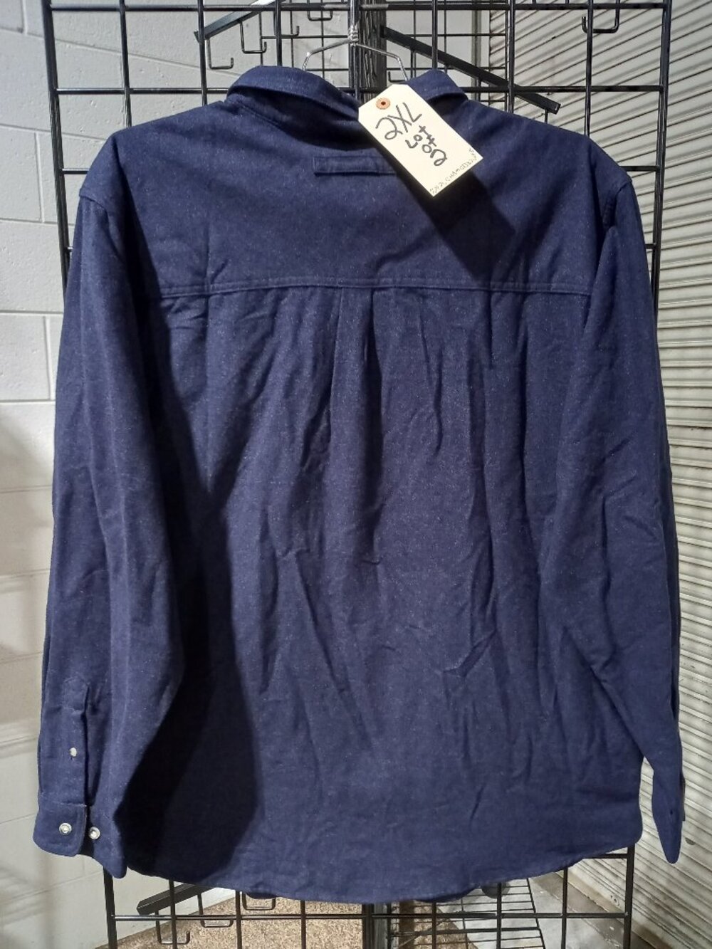 2 - Men's Long Sleeve Chamois Button Down Shirts | 2XL - Picture 2 of 6